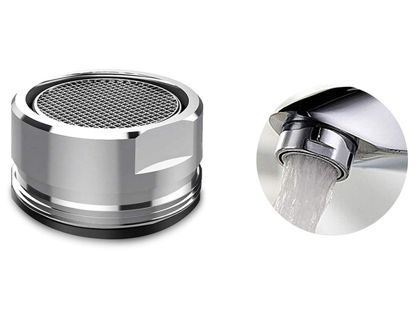 Krāna aeratora vāciņš m24 hromēts plastmasas aerators