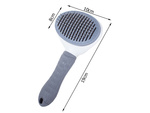 Self-cleaning hair brush for dogs cats