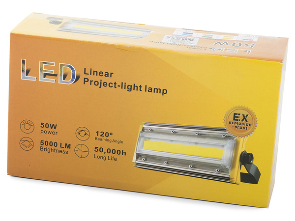 Halogénová žiarovka led cob 50w lineárne 5000