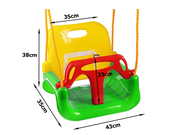 Balançoire de jardin pour enfants siège de fleurs avec corde à l'arbre
