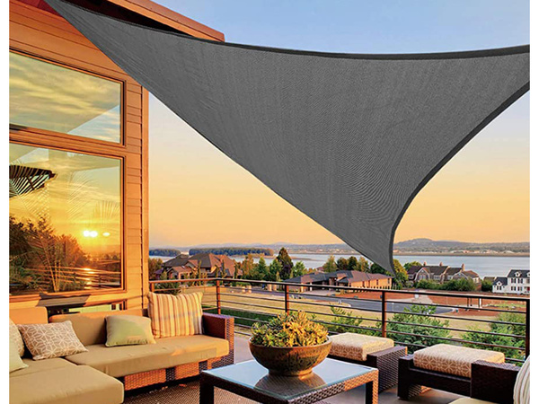 3x3x3m parasol de jardin imperméable triangle