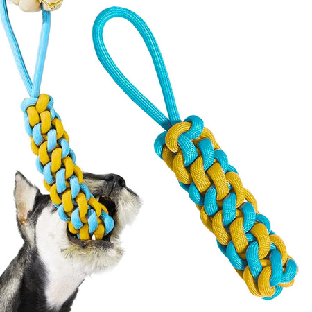 Dog chew toy tug rope braided rope