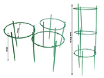 Potted plant support 3 ring hoop round garden