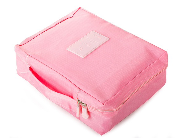 Make-up bag travel organiser pink