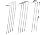 Tent pillars anchor pigs steel 24cm 10pcs hook & lamp; loop pins