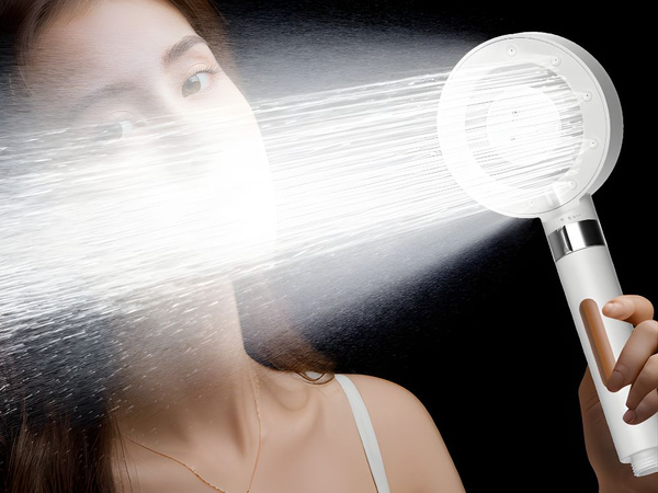 Pomme de douche 5 modes de jet avec filtre anti-calcaire spa