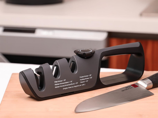 Afilador de cuchillos tijeras de cocina afilado ajuste antideslizante