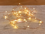 Lichterkette 100 leds mit batterien 10m weiss warm