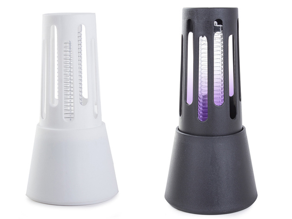Lámpara insecticida para mosquitos insectos moscas uv eficaz 5w cepillo silencioso