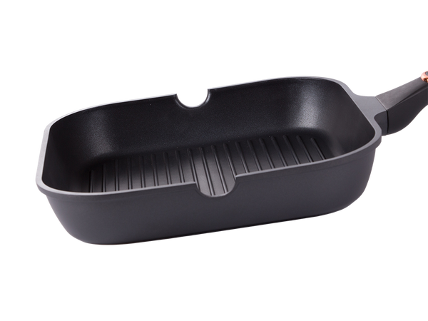 Grill serpenyő indukciós tapadásmentes 28cm