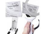 Loupe magnifying glass illuminated 1.8x 138mm