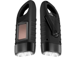 DYNAMO SOLAR TORCH 3 LED KINETIKUS KÉZI KERÉK CLIP