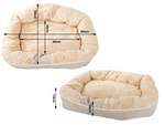 Plush dog playpen bed soft cushion couch bedding fluffy