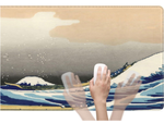 Grand tapis de souris pour bureau 90x40 big wave