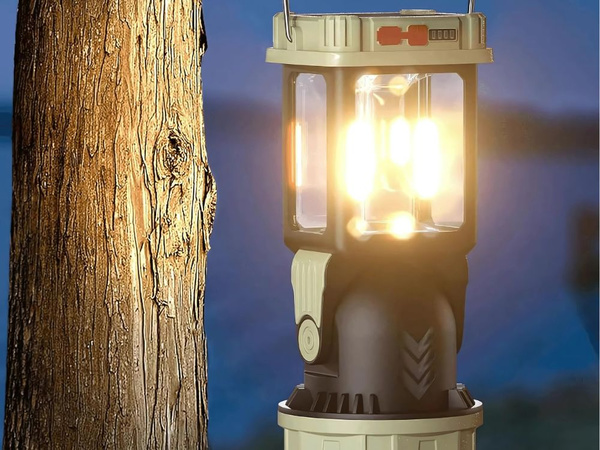 Solární led kempování lampa se závěsným držákem pro kempování 5 režimů