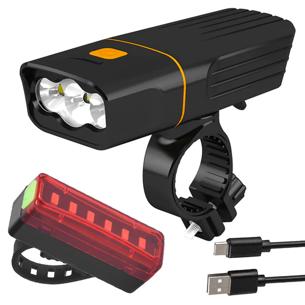 Jalgratta valgustus ees tagumine led jalgrattakomplekt usb