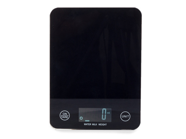 Elektronische küchenwaage bis zu 5 kg glas lcd