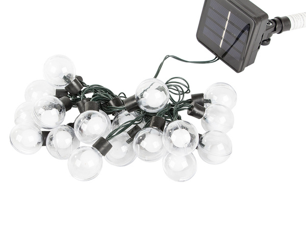 Záhradné girlandy solárne svetlá 20 led teplé