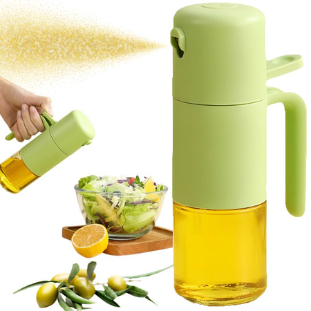 Distribuitor de ulei, ulei de măsline și oțet, sticlă cu pulverizator de 210 ml