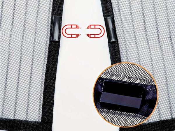 Magnetisches moskitonetz für balkontüren starke maschenweite 100x210