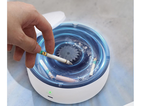 Cendrier intelligent pour voiture, nettoyant sans fumée auto-extinguible