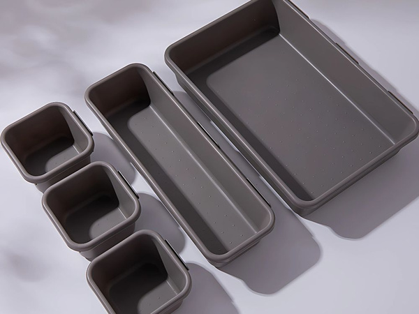 Organizator set 8pc trinket pladnji plastični predali