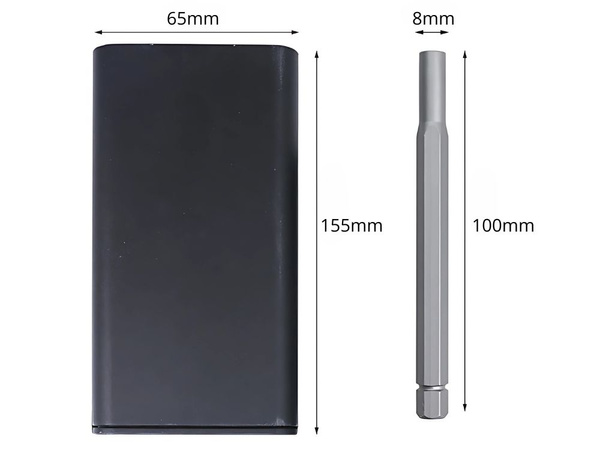 Precíziós csavarhúzó bit készlet mágneses bitek 24 bit + tok