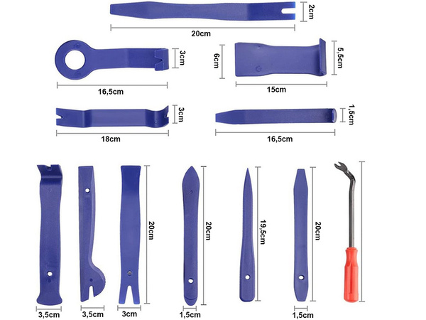 Lehúzó készlet kárpitos nyitókarok karok kulcsok fedél 11 db