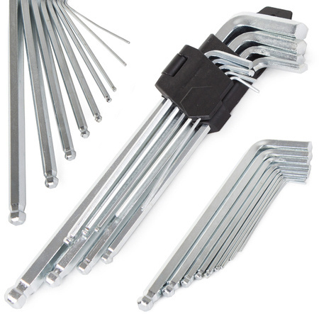 Ball imbus wrenches 9-piece set 1,5-10