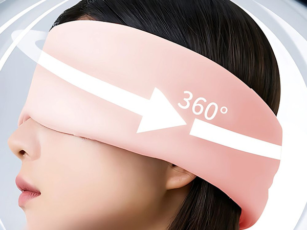 Blindfold sleeping mask comfortable sleep travel 2 sides warm cold