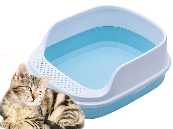 Arenero abierto para gatos con marco soldna para arena + pala grande