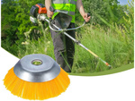Cutting brush for cobblestone cleaning nylon brush 200mm