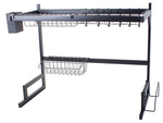 Dish drainer over sink cutlery loft