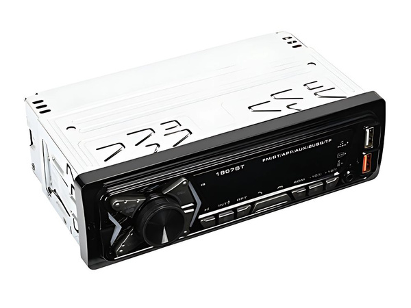 Auto radio bluetooth usb aux sd 1-din skaļruņa tālvadības pults