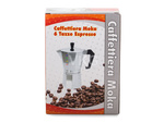 Kremeljnik za kavo 6 kremeljnikov za kavo 300ml aluminij