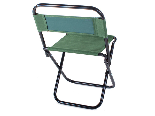 Folding tourist chair with backrest