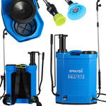 SCHNURLOSES 2IN1 DRUCK-RÜCKENSPRÜHGERÄT GARTENLANZE 16L