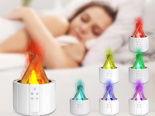 Zvlhčovač vzduchu usb difúzor led rgb krb aróma hmla oheň