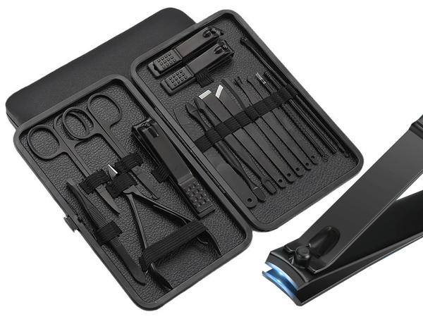 Set de uñas estuche de manicura pedicura estuche alicates 18 piezas