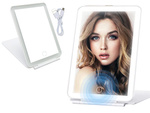Led osvetlené make-up zrkadlo skladacie cestovné zrkadlo