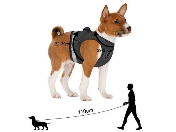 Suspender without pressure for dog cat rabbit soft strong reflector m