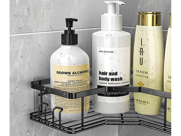 2x cuelgabarros de ducha laterales para baño
