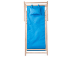 Tumbona de madera sillas de playa jardín plegable cojín silla de playa