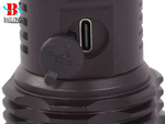 Bailong taktično močno vodil svetilko xhp50 zoom usb