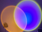 Lampe projecteur sunset east imitation metal led rgb usb + telecommande