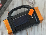 Saulės žibintuvėlis nešiojamas įkraunamas led cob powerbank prožektorius