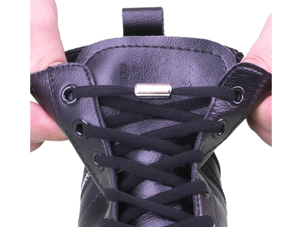 Shoe laces without binding for footwear elastic rubber laces 100cm