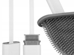 Silicone toilet brush for the bathroom leak-proof full base