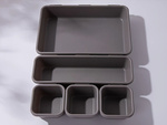 Organiser set 8pc trinket trays plastik schubladenboxen