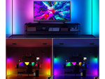 Grindų kampinis rgb vadovaujama naktinė lempa miegamajam 1.5